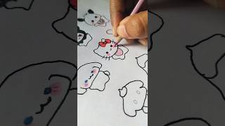 Cute stickers ഉണ്ടാക്കാം😺shorts diy fyp [upl. by Warfore42]