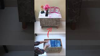 Clothes Organizer Idea From Cardboard Box  clothorganizeridea diy cardboard shorts shortsvideo [upl. by Janeva]