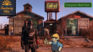 Fallout 4 Sanctuary Hills Settlement Build Showcase 120 Hour Playthrough [upl. by Sirred]