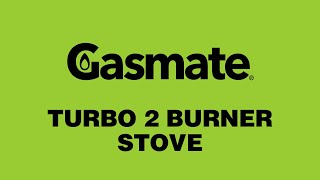 GASMATE Turbo 2 Burner Stove [upl. by Jara563]