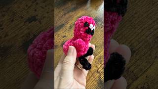 Crochet Mini Flamingo 🦩 crochet amigurumi flamingo keychain [upl. by Oliviero275]