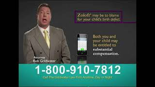 Goldwater Law Firm  Zoloft 2013 [upl. by Devondra]