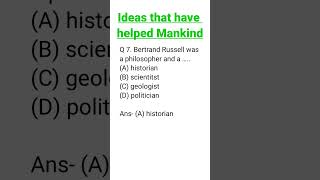 Ideas that have helped Mankind  MCQ english shorts short education [upl. by Kliber]