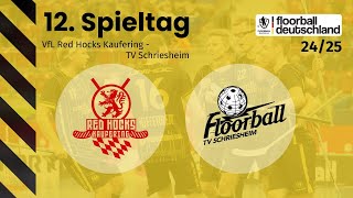 VfL Red Hocks Kaufering vs TV Schriesheim  12 Spieltag  1 FloorballBL Herren 2425 [upl. by Ayadahs89]