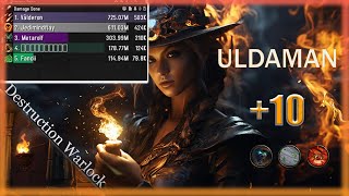 Destruction Warlock  Uldaman Legacy of Tyr 10  Tyrannical  Season 4 [upl. by Cranston]