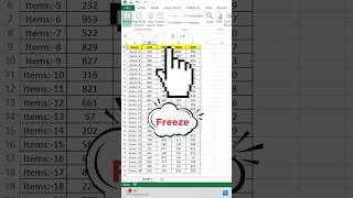 Fix Heading Movement in Excel Keep Headers in Place While Scrolling excel [upl. by Nial891]