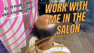 Work with me in the salon Elite Hair Care USA is going live [upl. by Nariko]