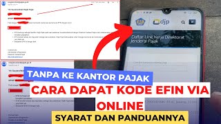 Cara Mendapatkan EFIN NPWP Secara Online [upl. by Trueman939]