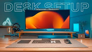 The MODERN Desk Setup – Full Tour amp Office Setup [upl. by Negaet]