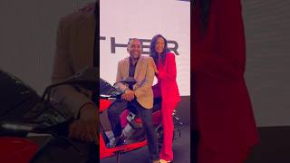 At the launch of EV Scooter Ather 450x 🩷 yureninoshika mahelajayawardene youtubeshorts [upl. by Nora]