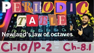 Periodic Table02 Newland’s law of octaves ch81 cl10 ​⁠​⁠progatib [upl. by Yessac]