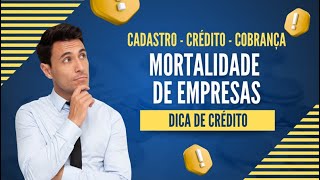 Dica de Crédito  MORTALIDADE DE EMPRESAS NO BRASIL [upl. by Nallad]