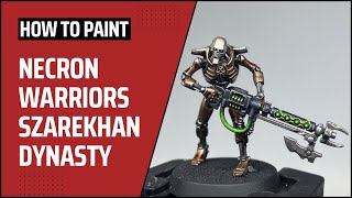 How to Paint Necron Warriors Szarekhan Dynasty [upl. by Tatia]