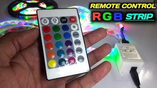 RGB REMOTE CONTROL LED STRIP LIGHT  UNBOXING REVIEW  LOW PRICE WATERPROOF RGB LED STRIP LIGHT 3M [upl. by Clance586]