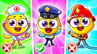 FireGirl DoctorGirl and PoliceGirl 😻🚒 Professions Song  Superhero Team  Lamba Lamby Kids Songs [upl. by Niowtna]