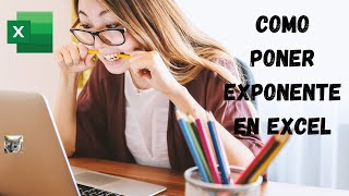 Como PONER EXPONENTE EN EXCEL [upl. by Ellenahs]