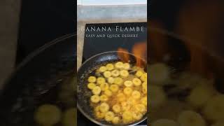 Add Fire to Your Dessert with this Delicious Banana Flambe shorts [upl. by Althee]