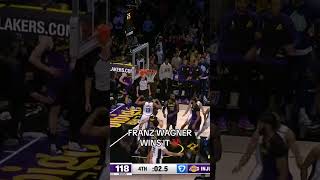 Ice in his veins 🥶 Franz Wagner clutch 3 NBA Basketball NBAHighlights FranzWagner Magic [upl. by Eirallih]