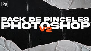 🎨PACK DE PINCELES PARA PHOTOSHOP V2GRATIS🎨 [upl. by Omrellug]