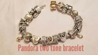 Pandora two tone bracelet wedding memories 25th anniversary [upl. by Ettenot]