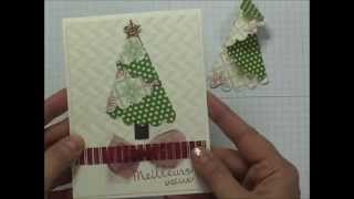 Stampin UP  Sapin de Noël plié en papier [upl. by Ingelbert]