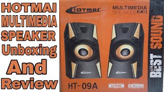 HOTMAI MULTIMEDIA SPEAKER HT09A 20 Unboxing And Review 2021 [upl. by Suirada]