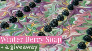 Winter Berry Soap Making  Giveaway  Royalty Soaps [upl. by Anilegna]