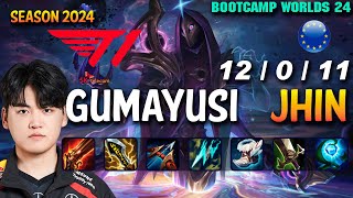 T1 Gumayusi JHIN vs KOGMAW ADC  Patch 1419 EUW Ranked WORLDS 2024 Bootcamp  lolrec [upl. by Garlan289]