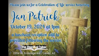 Jan Patrick Celebration of Life Service [upl. by Sucy334]