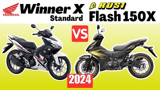 Honda Winner X Standard vs Rusi Flash 150 X  Side by Side Comparison  Specs amp Price  2024 [upl. by Gesner]