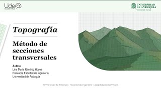 Topografía  Método de secciones transversales [upl. by Ahtelrac]