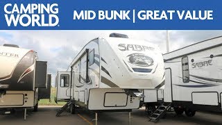 2019 Forest River Sabre 36BHQ  Bunkhouse Fifth Wheel  RV Review Camping World [upl. by Wyne]