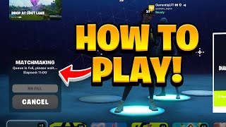 HOW TO PLAY TOURNAMENTS IN FORTNITE Fortnite Matchmaking Error 1 [upl. by Drofhsa]