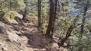 Steep climb down from Namche to jorsalle [upl. by Millicent]