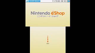 New ニンテンドー3DS LL ニンテンドーeショップ起動画面 [upl. by Annmarie]