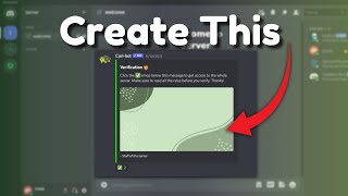 How To Create A Discord Verification Using Carlbot [upl. by Ahsanat]