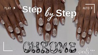 Chrome Airbrush Nail Art Tutorial  Chrome Nails [upl. by Padegs12]