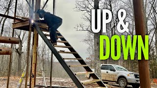 IT JUST GOT EASIER EP 4 BUILDING A LOOKOUTFIRE TOWER AIRBNB [upl. by Katrinka197]