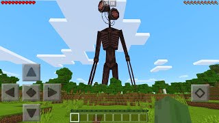 Siren Head MOD in Minecraft Pocket Edition [upl. by Cumings]