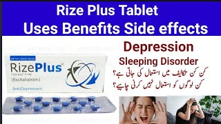 Rize Plus Tablet Use in Urdu Hindi l Anti Depressant tablet [upl. by Knowlton]