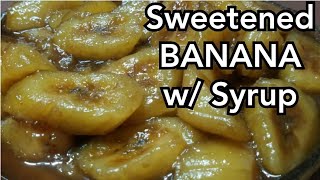 Minatamis na saging na saba recipe Yummy Dessert zharenir foodies [upl. by Alenairam]