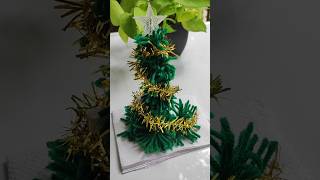 DIY mini christmas tree 🎄subscribe shorts craft viralshorts [upl. by Paxon946]