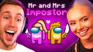 SIMON amp TALIA IMPOSTOR DUO IN SIDEMEN AMONG US ALL GAMES [upl. by Annaillil]