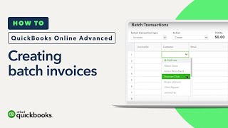 How to create batch invoices  QuickBooks Online Advanced [upl. by Garretson]