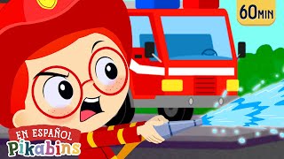 El Camión de Bomberos al Rescate 🚒 Caricaturas  Pikabins Canciones Infantiles Educativas [upl. by Ynavoj]