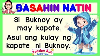 FILIPINO READING LESSON  PANGUNGUSAP Magsanay at Matutong bumasa  Teacher Aya Online Tutor [upl. by Hirsh689]