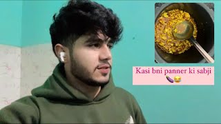 Pheli baar bnai khud ne paneer ki sabji 🍆😝 kasi bni dekho jaldi 😉 [upl. by Magel]