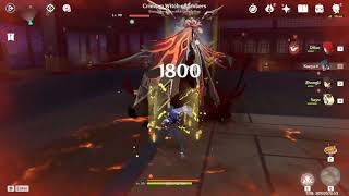 Diluc Versus La Signora Boss fight  Genshin Impact 21 [upl. by Eugenius]