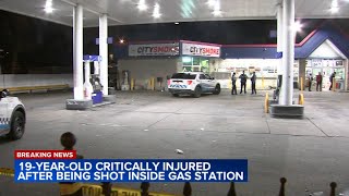 Man critically injured in shooting at South Side gas station Chicago police say [upl. by Sykes]