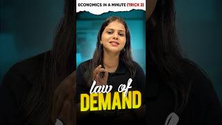 Law of Demand⚖️  Economics in a Minute Trick 2 ytshorts magnetbrains [upl. by Hanej]